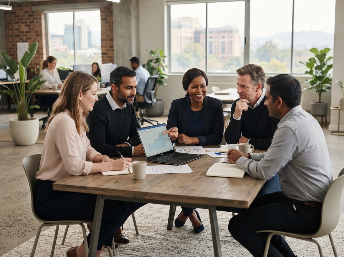 Cwre1T0KEN analysts collaborating on a client engagement